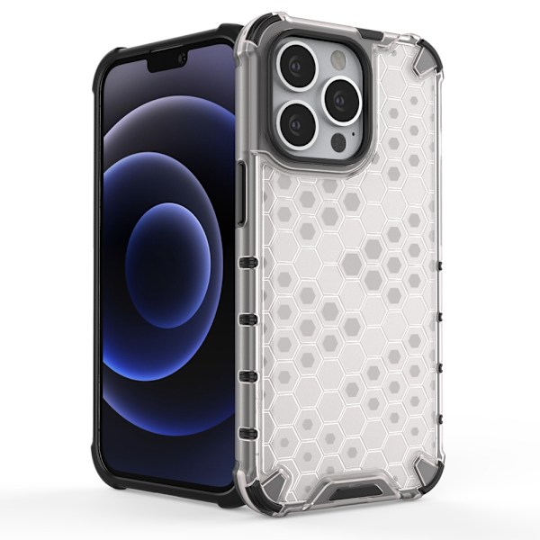 Robust Honungskaka Skal för iPhone 13 Pro med Grön Silikonkant