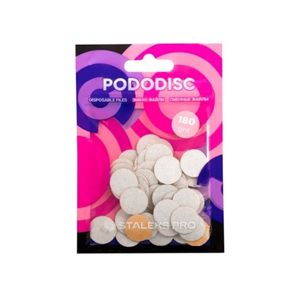Staleks PodoDisc Pro Expert Vita utbytbara överdrag S kornstorle