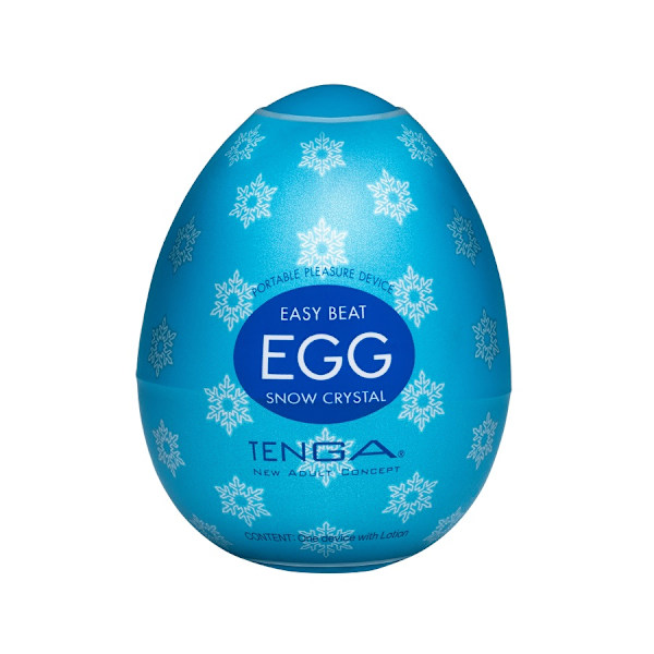 Tenga Easy Beat Egg Snökristall Engångs Masturbator i Äggform