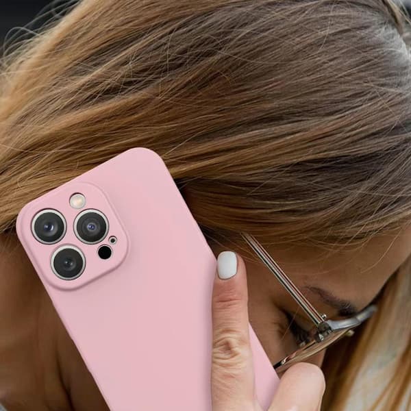 Silikonfodral till iPhone 14 Plus - Ljusblått skyddsskal