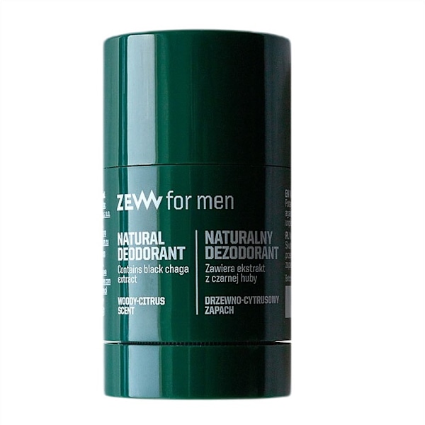 Zew For Men Luonnollinen Deodorantti Puikossa Mustalla Kääpäuutteella, 30 g