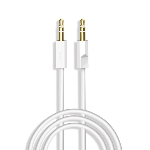 Dudao 3/5mm Stereo AUX-kabel/ 1m/ 3-polig/ Vit (L12S)