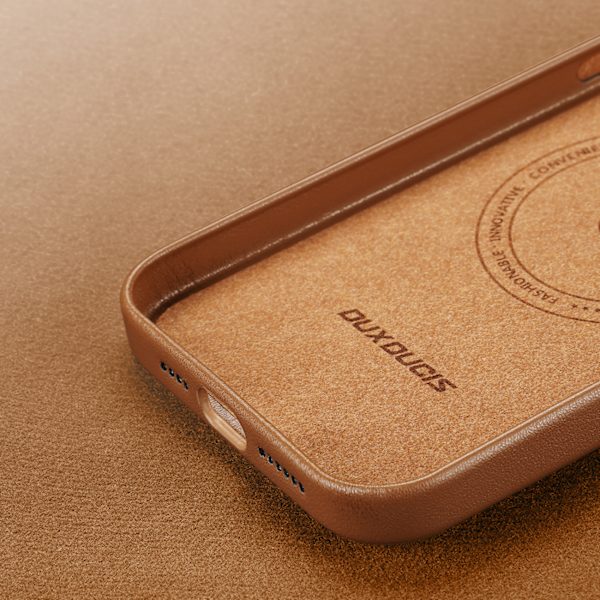 Dux Ducis Grit Läderfodral för iPhone 14 Pro Max - Elegant Konst