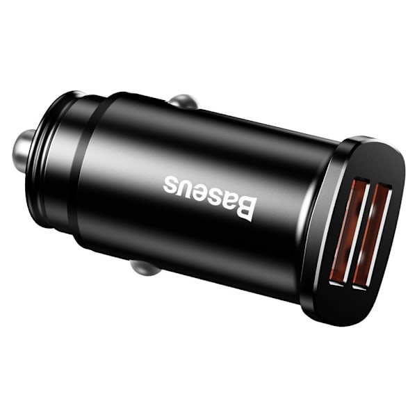 Baseus Kvadratisk Intelligenta Bil-Laddare 2X USB QC3.0 Snabblad