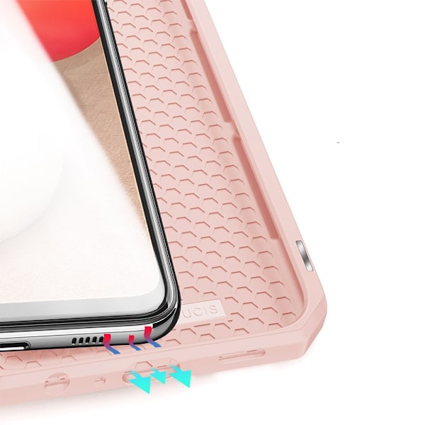DUX DUCIS Skin X Plånboksfodral för Samsung Galaxy A02s EU - Ros