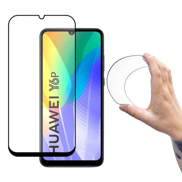 Wozinsky Helskärms Flexi Nano skyddsglas med ram för Huawei Y6p