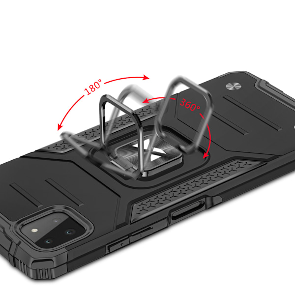 Wozinsky Ring Armor Hybridskal med Magnetisk Hållare för Samsung