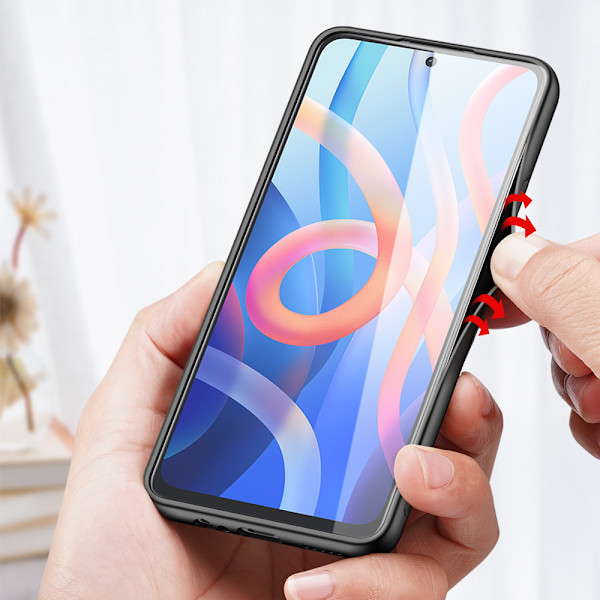 Dux Ducis Fino fodral i nylonmaterial för Poco M4 Pro 5G - svart