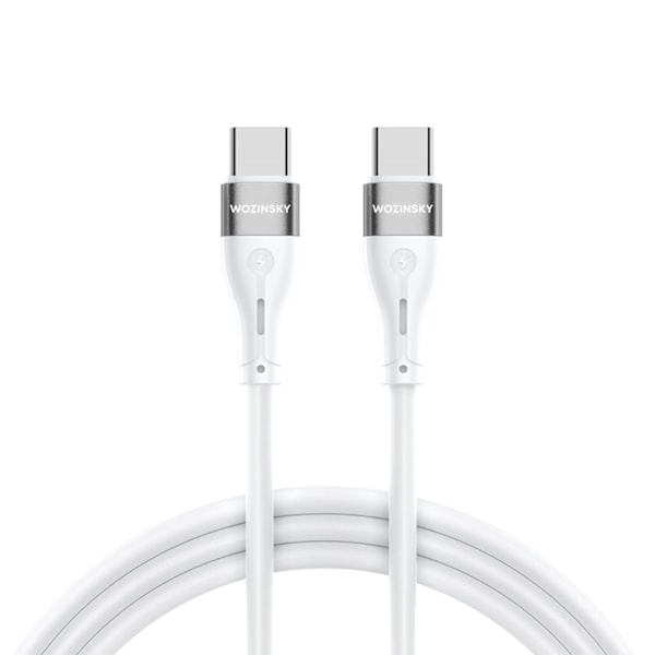 Wozinsky USB-C till USB-C Kabel PD 65W 2m - Vit