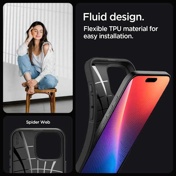 Spigen Core Armor Skal för iPhone 16 Pro Max - Matt Svart