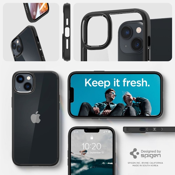 Spigen Ultra Hybrid Skal för iPhone 14 - Svart Matt