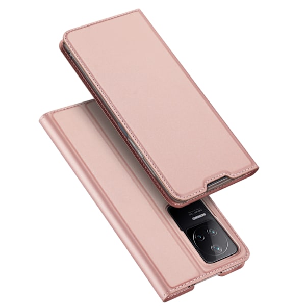 Dux Ducis Skin Pro fodral med lock för Xiaomi Poco F4 5G rosa