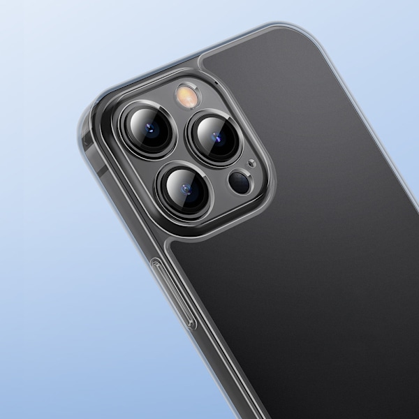 Baseus Frostad Glasfodral för iPhone 13 Pro - Styvt skal med gel