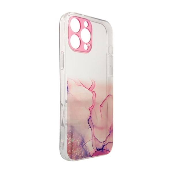 Fodral i marmorstil för Samsung Galaxy A12 5G - Mjukt rosa skydd
