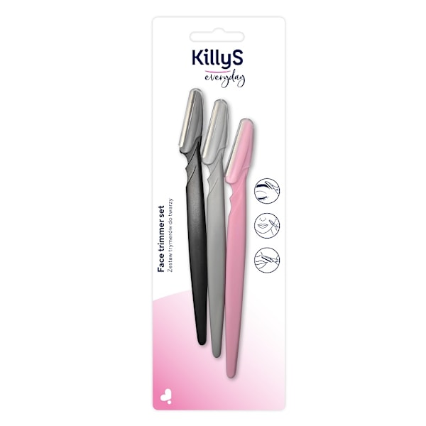 KillyS Ansiktstrimmer Set/ 3-delarsset