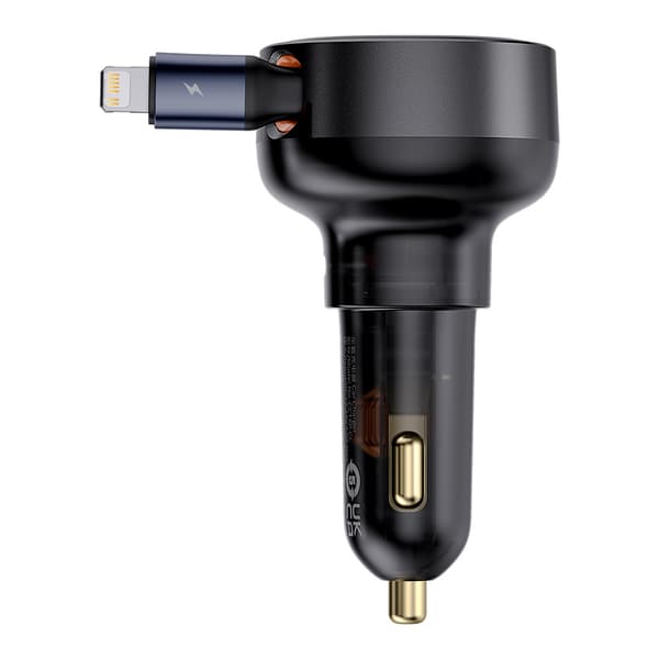 Baseus Enjoyment Pro Billaddare USB-C/Lightning 60W - Svart