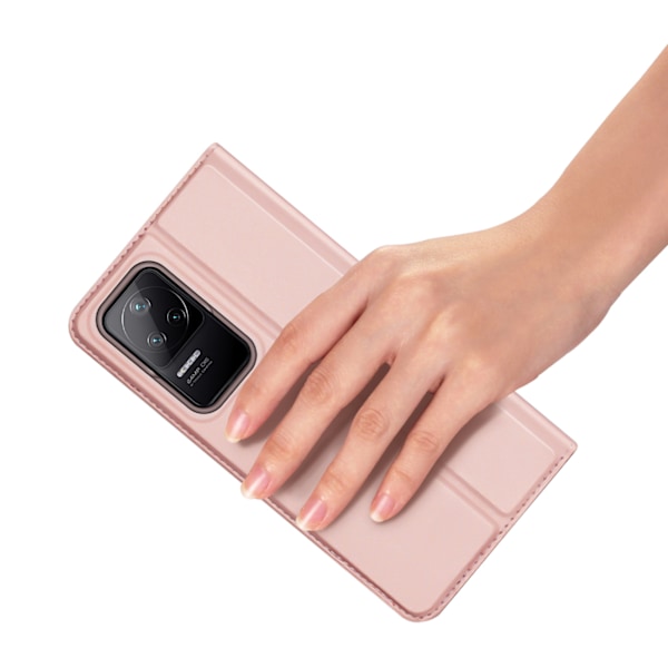 Dux Ducis Skin Pro fodral med lock för Xiaomi Poco F4 5G rosa