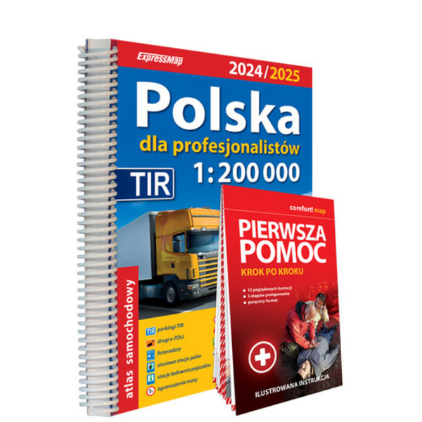 Polen för proffs: Bilatlas med första hjälpen-guide 1:200 000