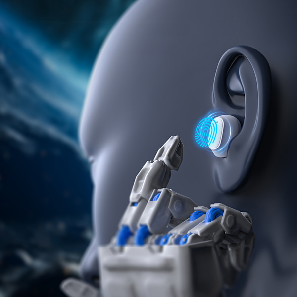 Trådlösa Hörlurar Choetech MEMS TWS Bluetooth 5.3 - vita