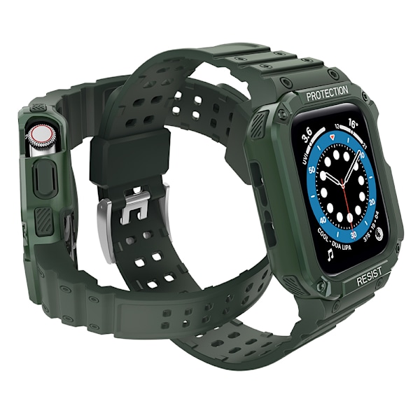 Skyddande Armband med Fodral för Apple Watch 7/6/5/4/3/2/SE (45/