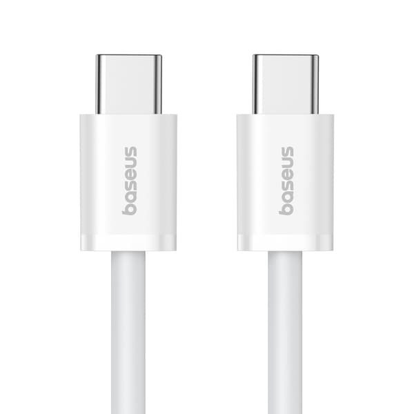 Baseus Superior USB-C till USB-C Kabel 30W 480Mb/s 2m - Vit