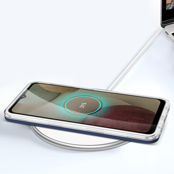Transparent 3in1-fodral för Samsung Galaxy A12 5G/ geléfodral me