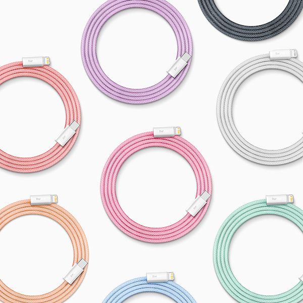 Baseus Lightning till USB-C Kabel PD 20W 480Mb/s 2m Grå