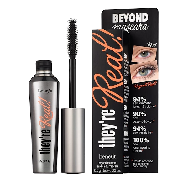 Benefit They're Real! Pidentävä Musta Ripsiväri, 8,5 g