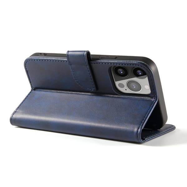 Samsung Galaxy S23 Magnetfodral - Blå Plånboksskydd med Stativ o
