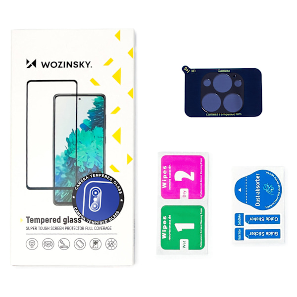 Härdat Glas 9H för iPhone 15 Plus Kamera Wozinsky Hel Kameraglas