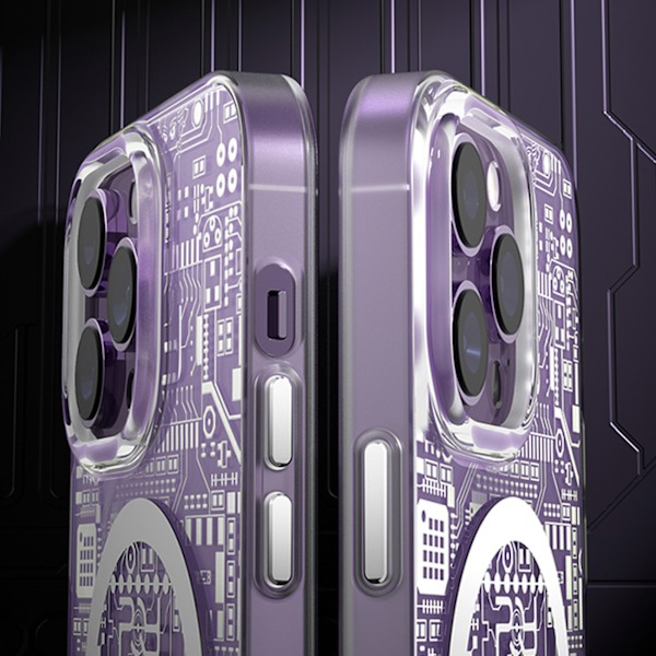 Kingxbar PQY Geek Series magnetiskt fodral iPhone 14 MagSafe gul