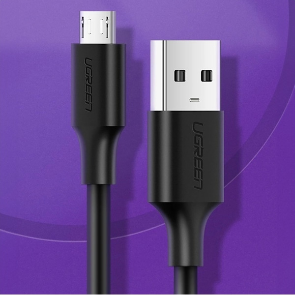 Ugreen USB-Kabel US289 60135 micro USB/USB-A 0/5m - Svart