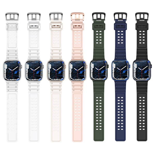 Trippelskydd Armband för Apple Watch SE/ 9/ 8/ 7/ 6/ 5/ 4/ 3/ 2/