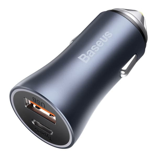 Baseus Golden Contactor Pro Snabbladdare för Bil USB Typ C / USB