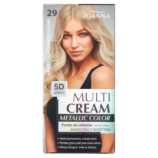 Joanna Multi Cream Metallic Färg för hår 29 Mycket Ljus Snöblond