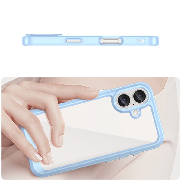 Skyddsfodral Outer Space med Gelram för iPhone 16 - Blå