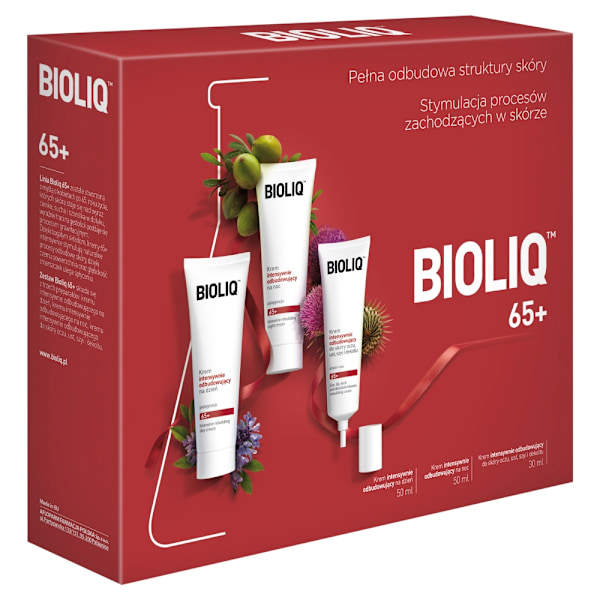 Bioliq 65+ Hudvård Set: Dagkräm 50 ml + Nattkräm 50 ml + Ögonkrä