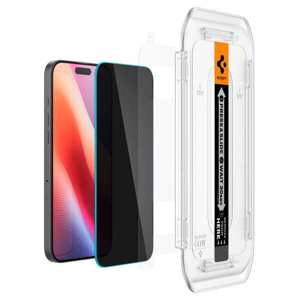 Härdat Glas Spigen Glas.tR EZ Fit Sekretess för iPhone 16 Pro -