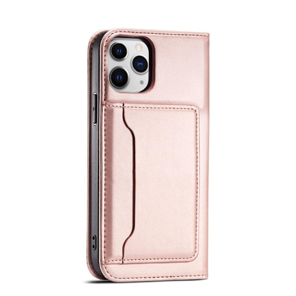Magnetiskt Kortfodral för iPhone 12 Pro - Rosa Plånboksfodral me