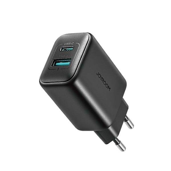 Joyroom JR-TCF13 Väggladdare USB-C/USB-A 25W SFC/PPS/PD - Svart