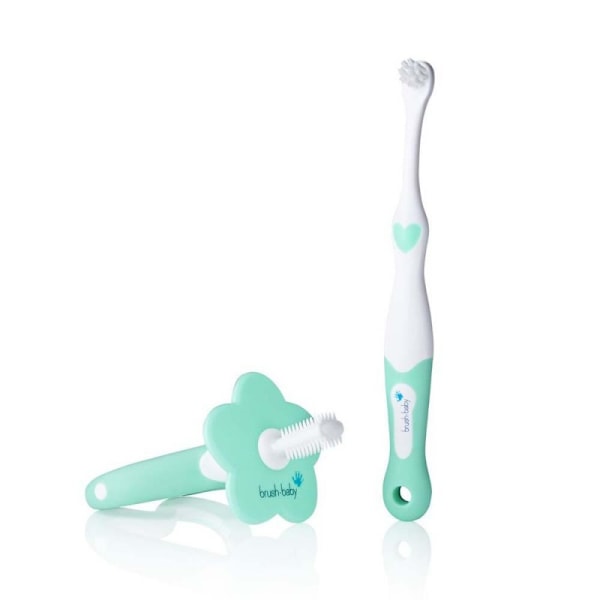 Brush-Baby Första Tandborste & Bitring Set för Småbarn 0-18 måna