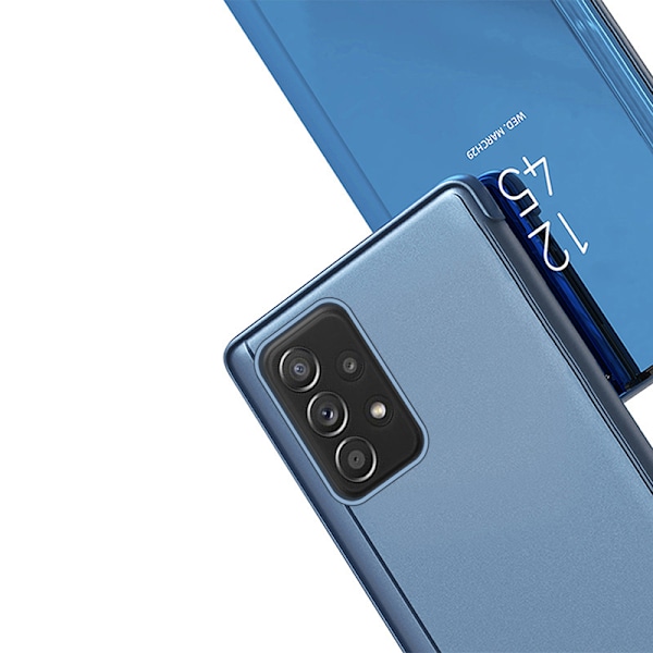 Clear View Fodral Mjukt Flipfodral för Samsung Galaxy A73 Svart