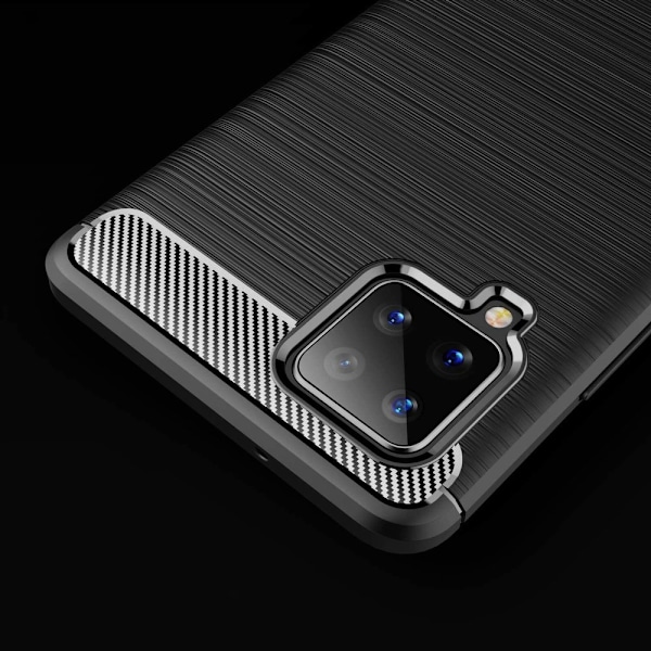 Flexibelt Blått Carbon Skyddsfodral för Samsung Galaxy A42 5G