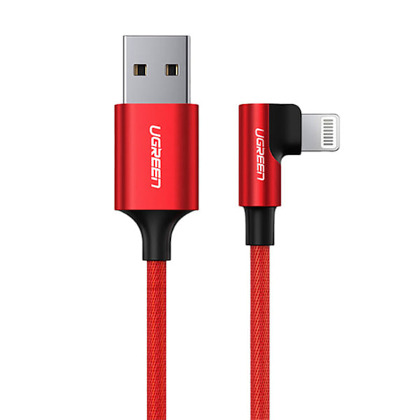 Ugreen Lightning till USB-A kabel vinklad/ MFi-certifierad/ 2.4A