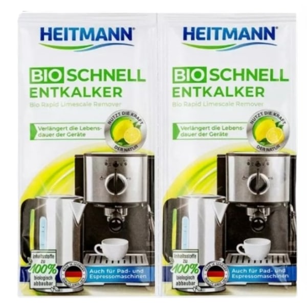 Avkalkningsmedel för kaffemaskiner & vattenkokare från Heitmann