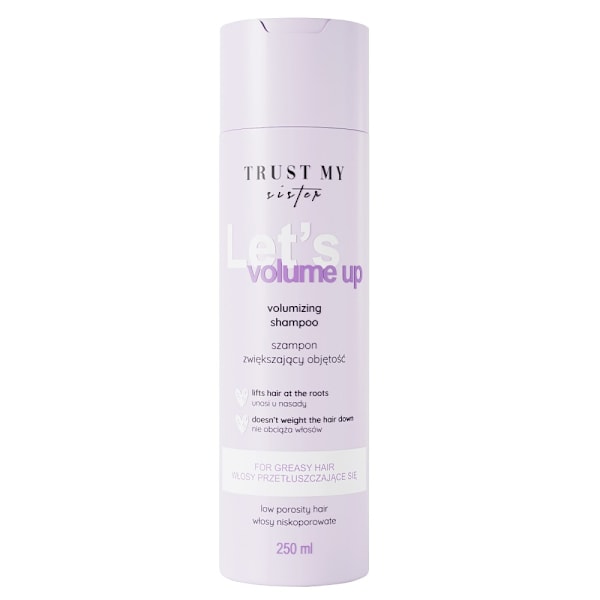 Trust My Sister Volymschampo för Lågporöst Hår/ 250 ml