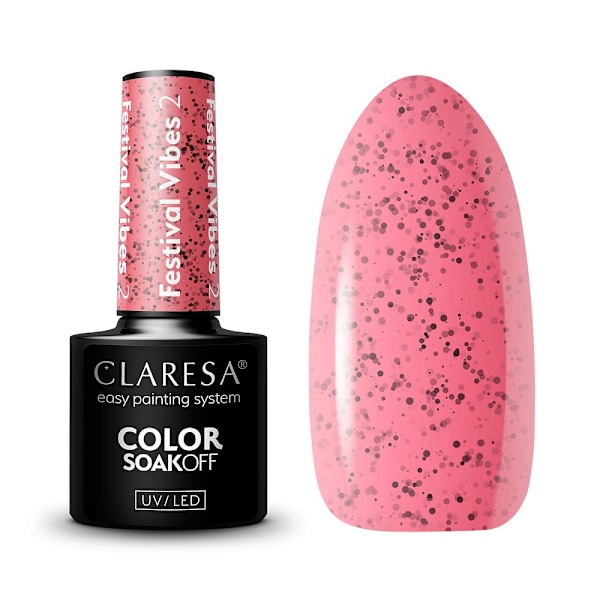 Claresa Soak Off UV/LED Festivaalitunnelma Hybridikynsilakka 2,5 g