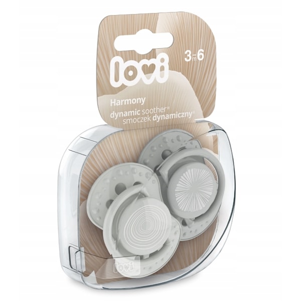 Lovi/ Dynamisk Silikonnapp 3-6m/ Harmony Pojke 22/906/ 2-pack.