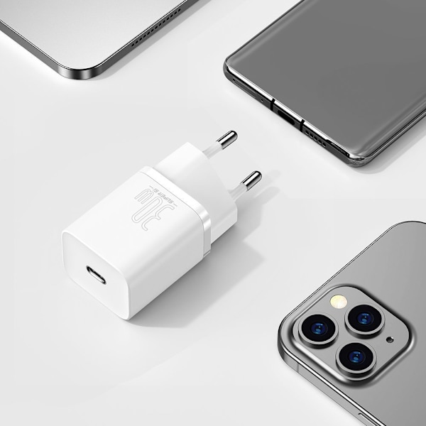 Baseus Super Si 1C Snabbladdare USB Typ C 30W Power Delivery Sna