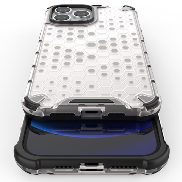 Stötdämpande Skal Honeycomb Blå Gelram för iPhone 13 Pro Max
